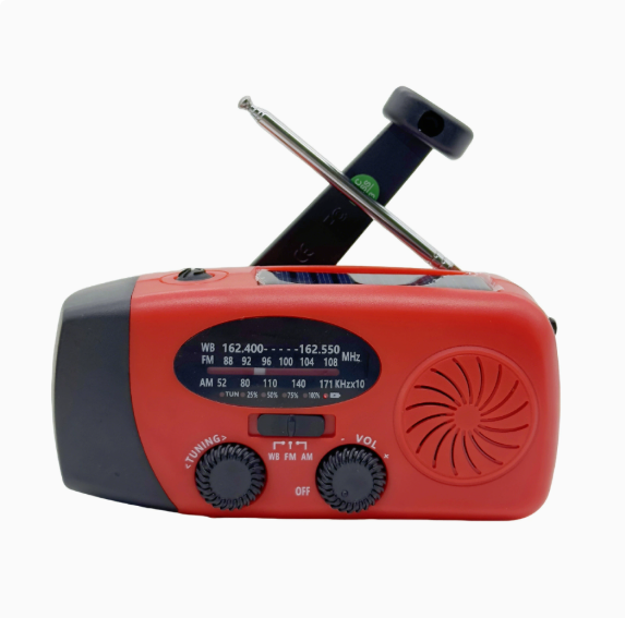Solar Hand Crank USB Charging Radio Flashlight_voghion.com